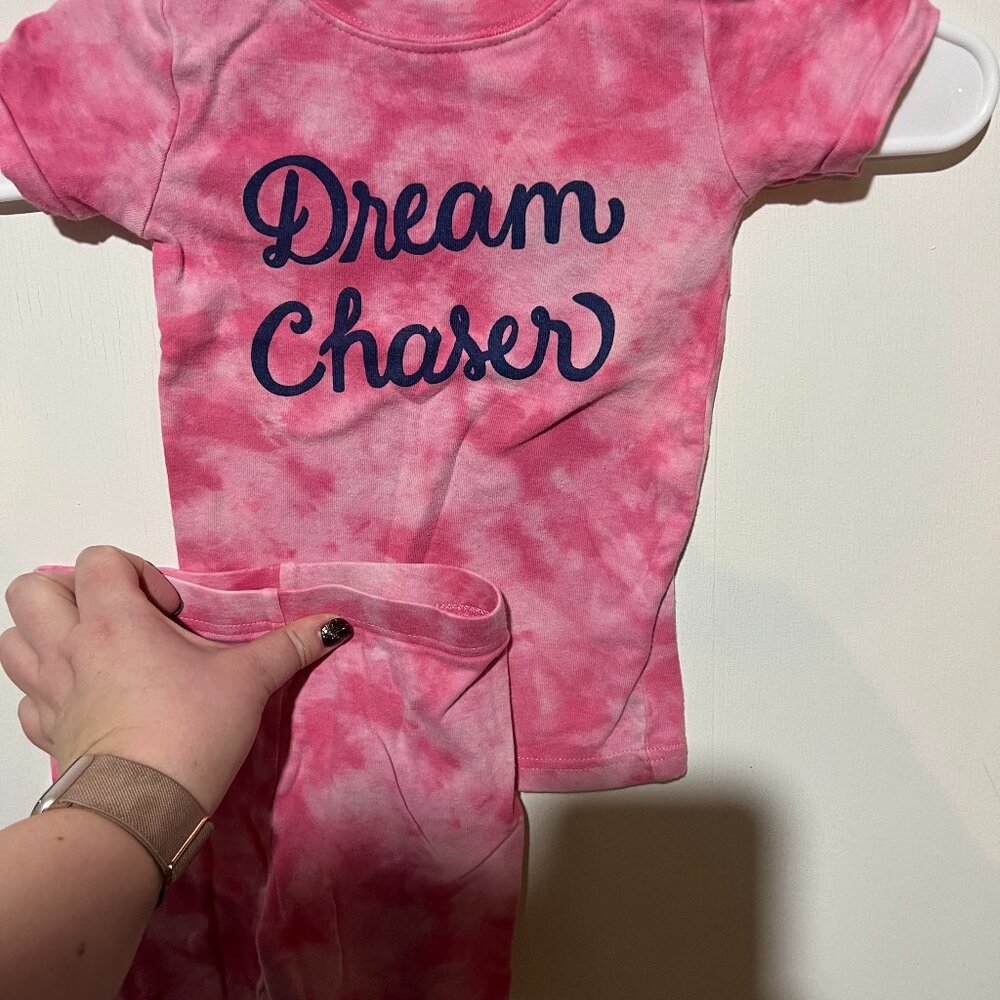 Old Navy - Girls 4T Pajamas - Short Sleeve Shirt & Shorts - EUC - Pink